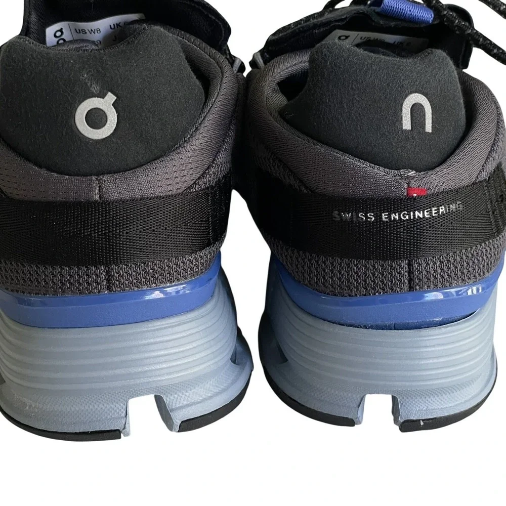 On Cloudnova Eclipse Chambray Women's 8 Black Blue Sneakers Shoes